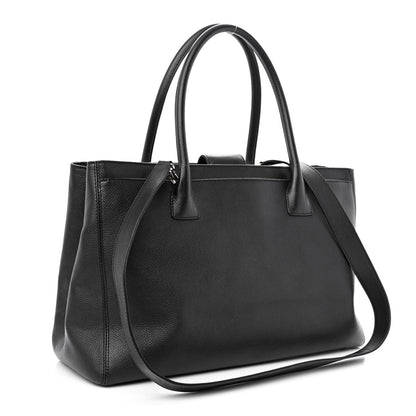 Chanel Calfskin Cerf Executive Shopper Tote Black 2 of 10