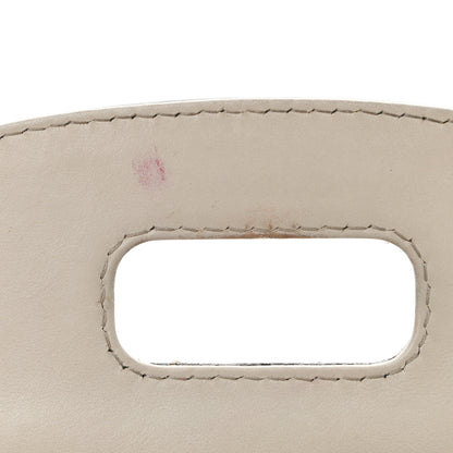 Gucci Calfskin Lizard Embossed Medium New Bamboo Top Handle Bag Grey 11 of 19