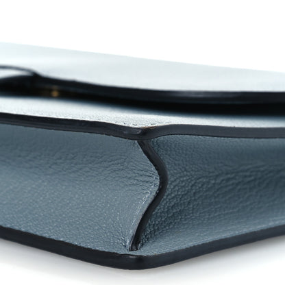 Christian Dior Goatskin Saddle Chain Pouch Cloud Blue 13 of 14