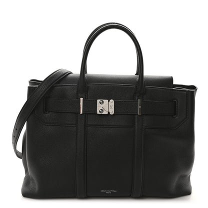 Louis Vuitton Millesime Calfskin Georges Tote MM Black 1 of 10