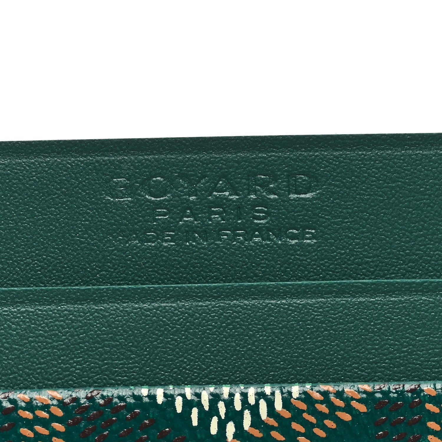 Goyard Goyardine Saint Sulpice Card Holder Green 6 of 6