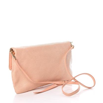 Balenciaga Chevre Gold Metallic Edge Hardware Envelope Clutch Rose Corail 3 of 8
