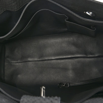 Chanel Snakeskin Boy Shopping Tote So Black 5 of 9