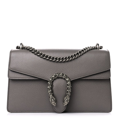Gucci Pebbled Calfskin Small Dionysus Shoulder Bag Dusty Grey 1 of 12