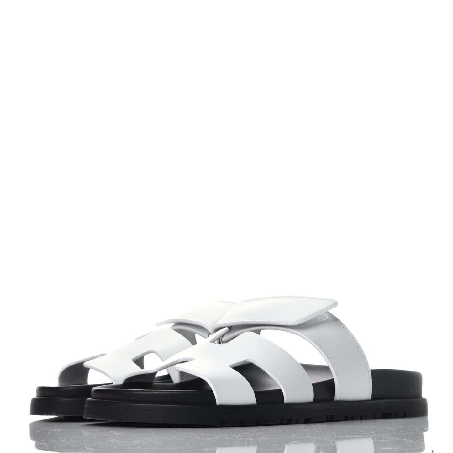 Calfskin Womens Chypre Sandals 36 White