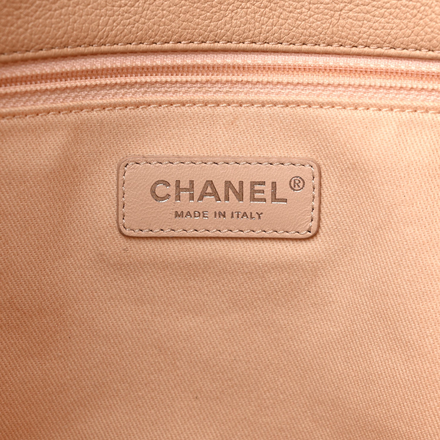Chanel Grained Calfskin Stitched Medium Braided With Style Hobo Beige 6 of 11