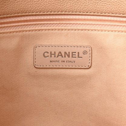 Chanel Grained Calfskin Stitched Medium Braided With Style Hobo Beige 6 of 11