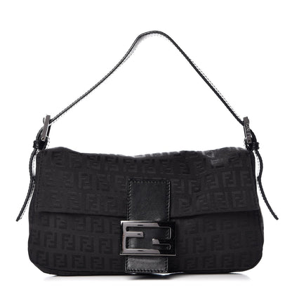 Fendi Zucchino Baguette Black 1 of 8