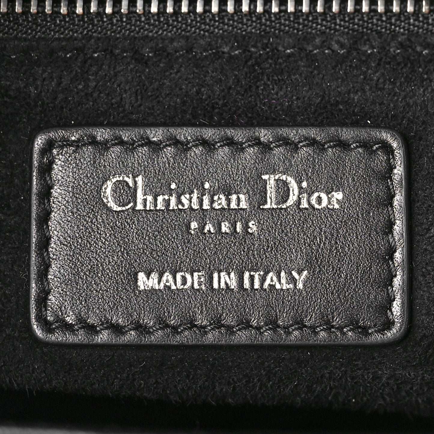 Lambskin Cannage Medium Lady Dior Black