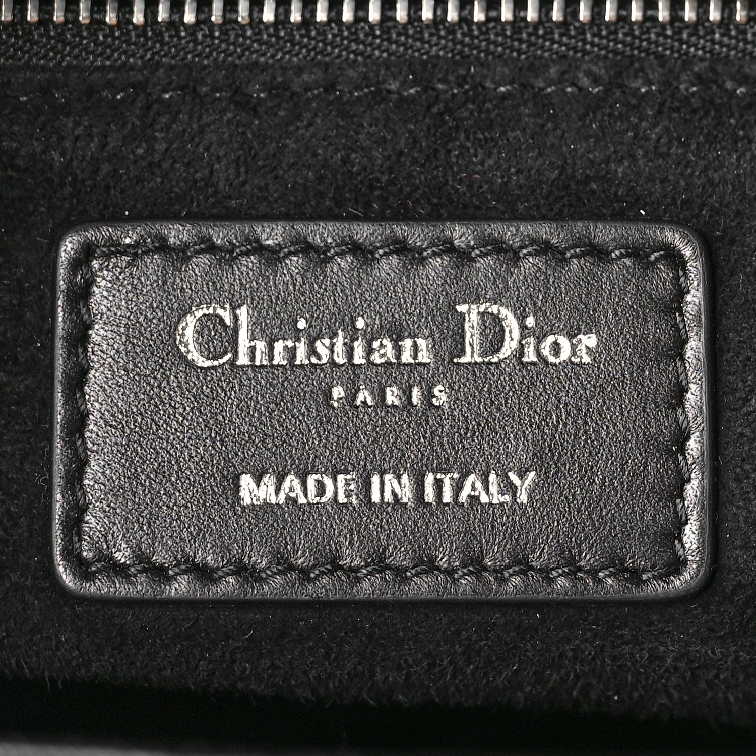 Christian Dior Lambskin Cannage Medium Lady Dior Black 6 of 9