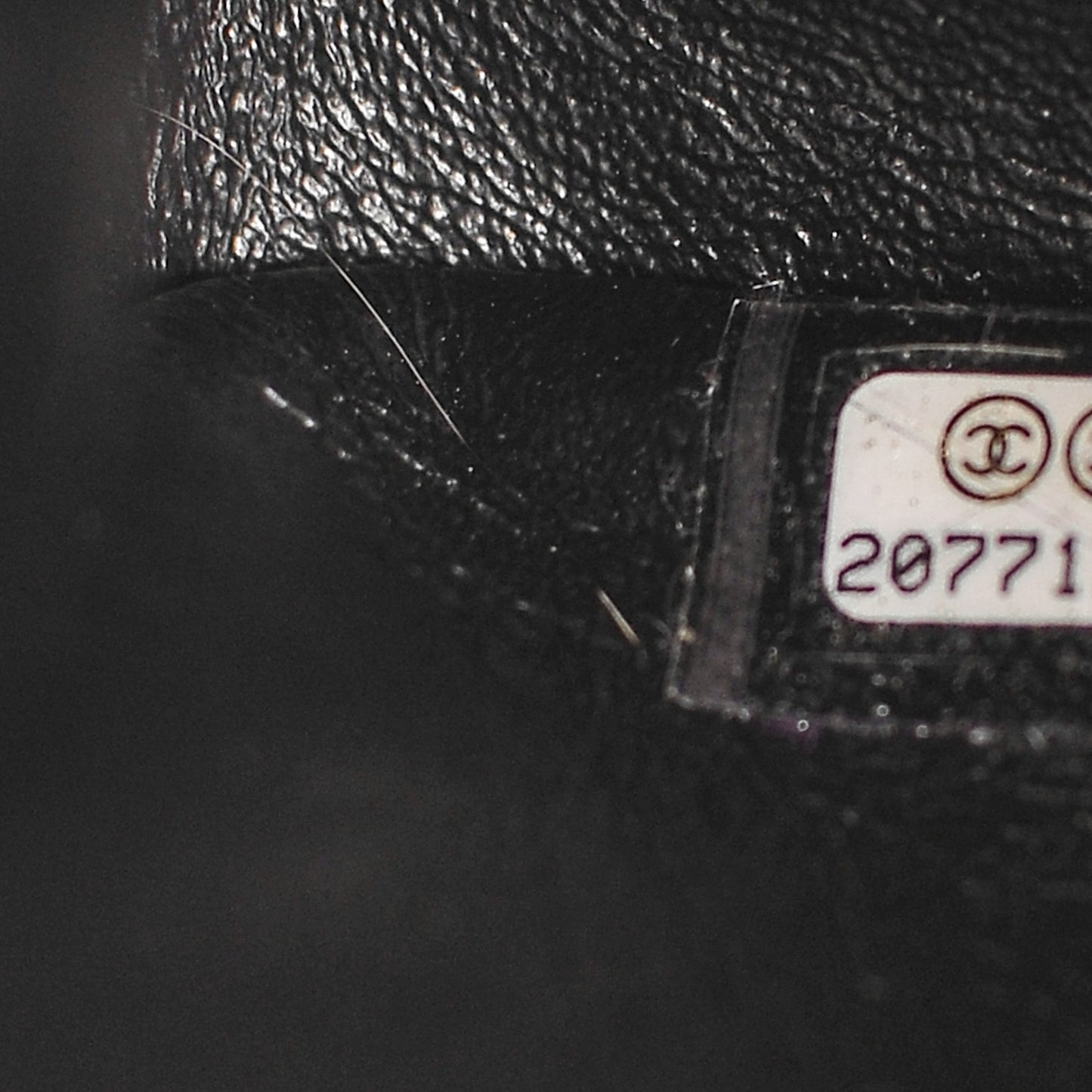 Aged Calfskin Quilted Medium Medallion Flap Black