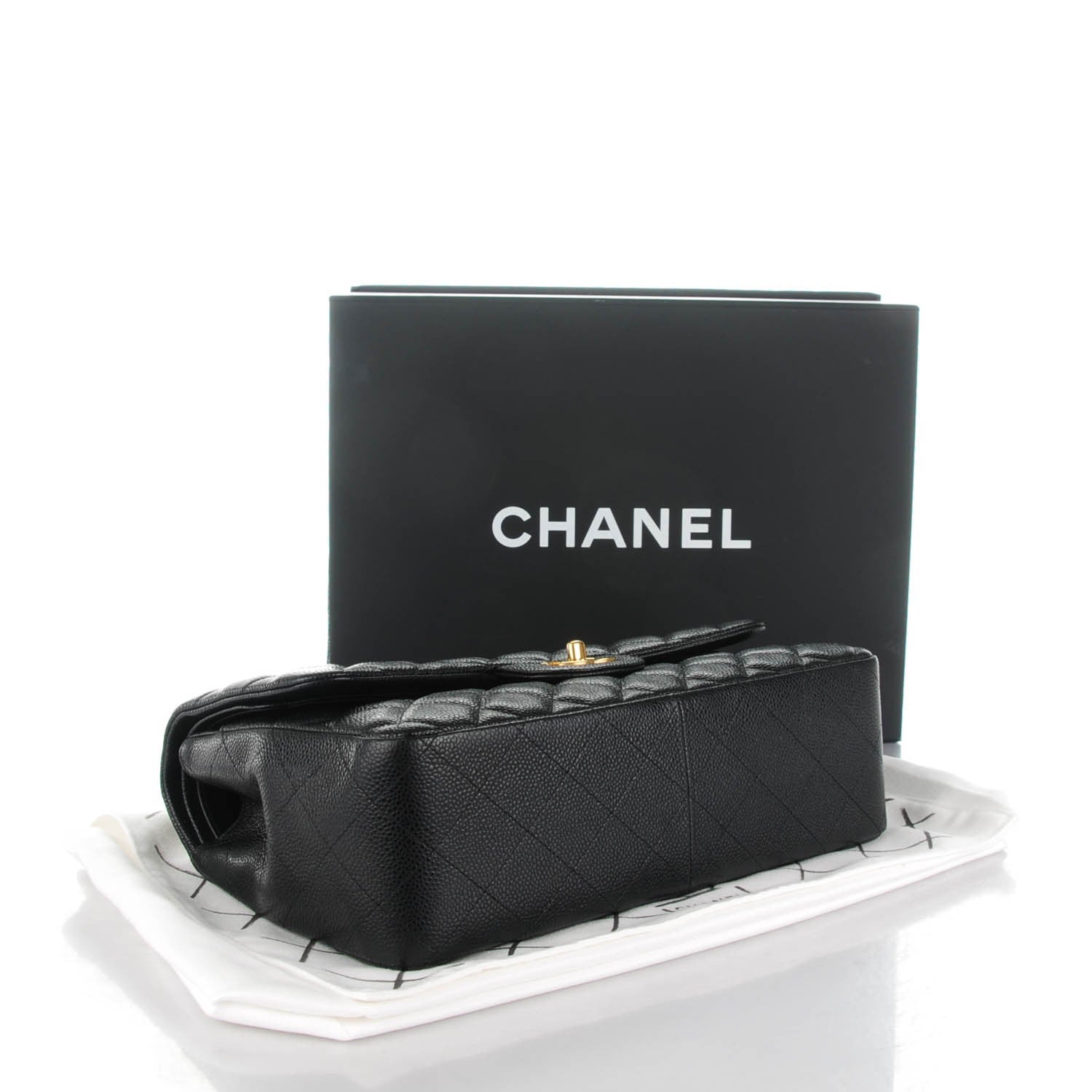 Chanel Caviar Quilted Jumbo Double Flap Black 4 of 9