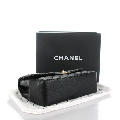 Chanel Caviar Quilted Jumbo Double Flap Black 4 of 9