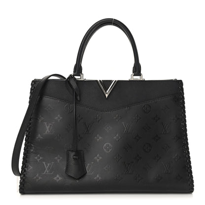 Louis Vuitton Monogram Cuir Plume Very Zipped Tote Black 1 of 8