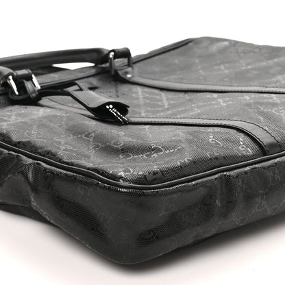 Gucci Imprime Monogram Medium Briefcase Black 9 of 10
