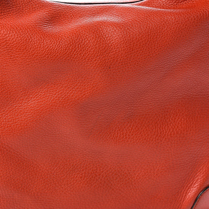 Gucci Pebbled Calfskin Medium Soho Chain Hobo Sun Orange 10 of 11