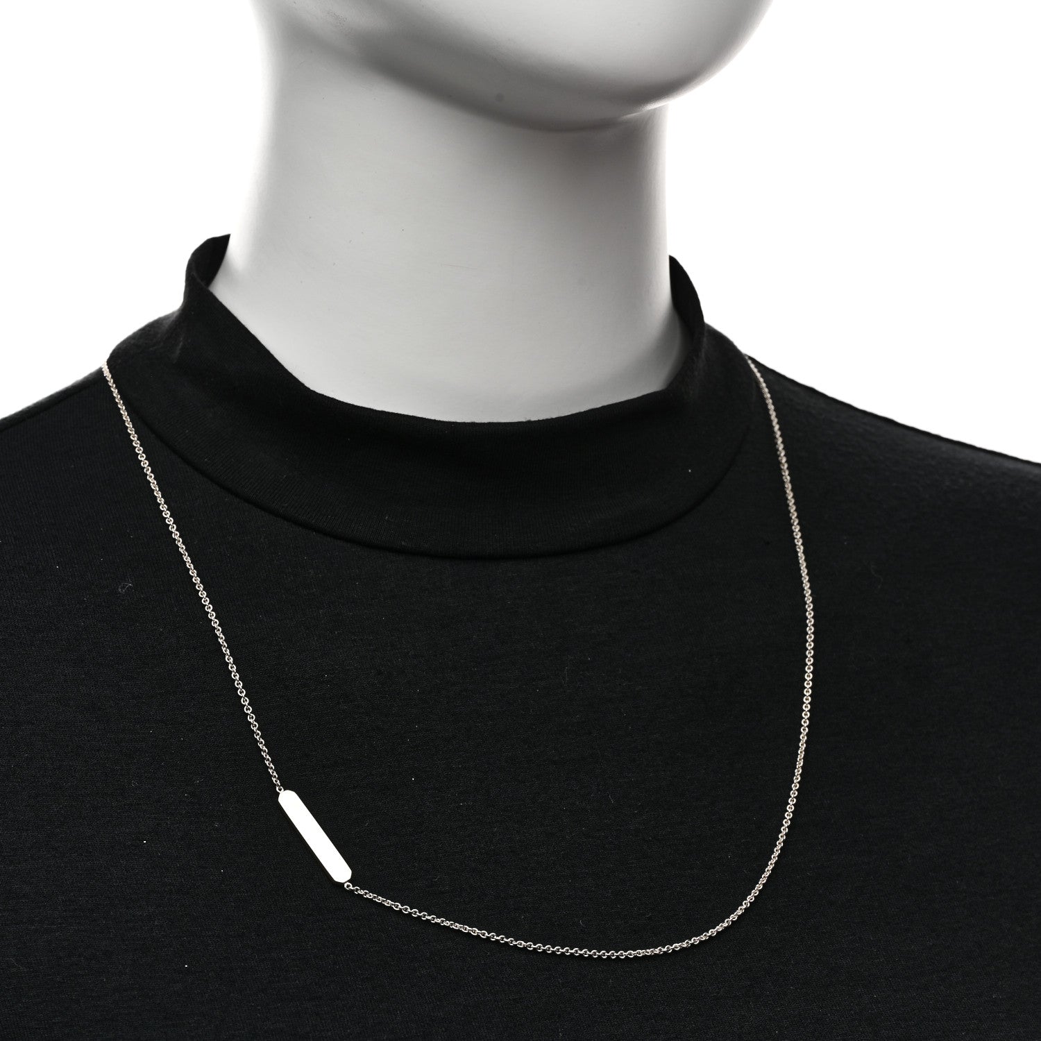 Tiffany Sterling Silver Tag Chain Necklace 2 of 6