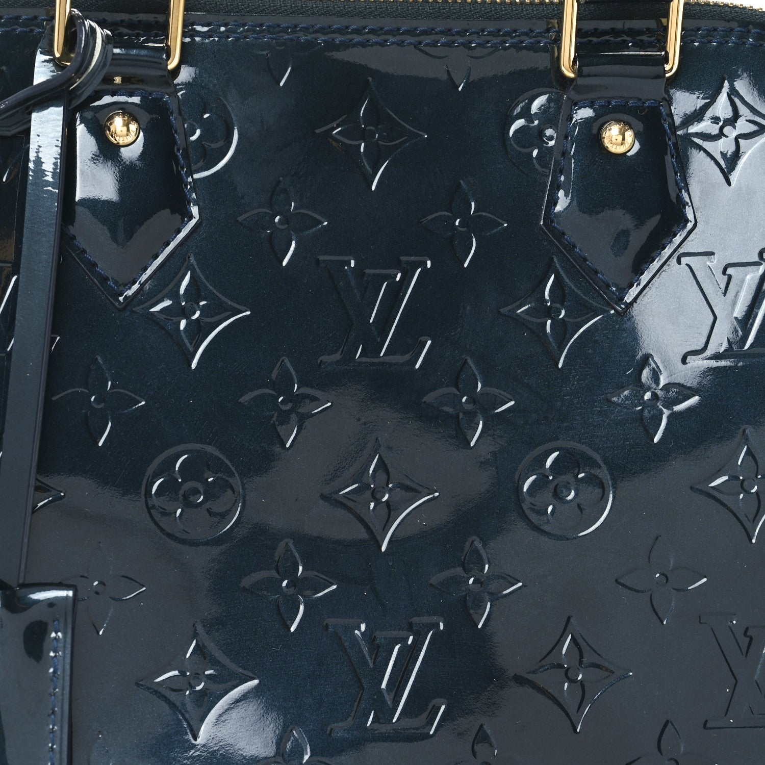 Louis Vuitton Vernis Alma PM Blue Nuit 7 of 9