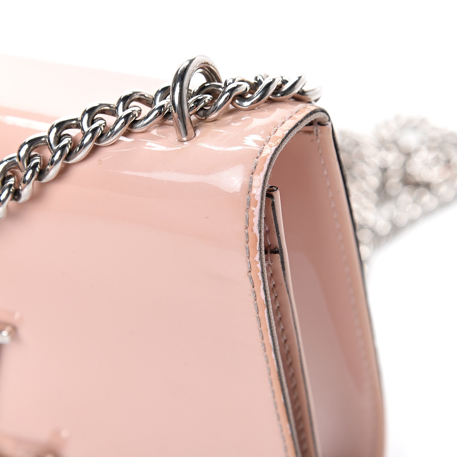 Louis Vuitton Patent Chain Louise MM Rose Ballerine 17 of 18