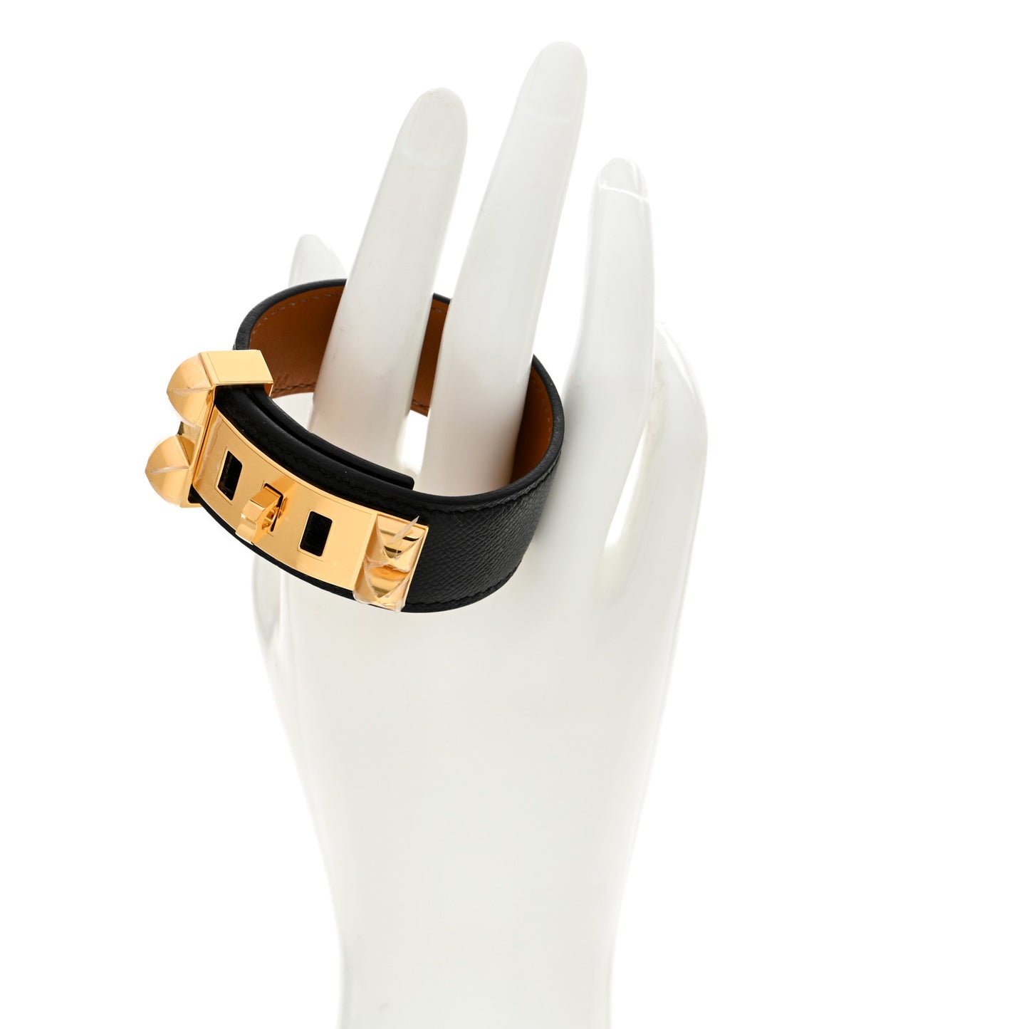 Madame Calfskin Collier de Chien 24 Bracelet T2 Black
