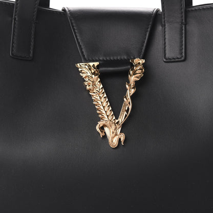 Versace Vitello Virtus Tote Black 10 of 10