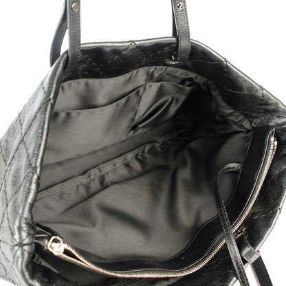 Chanel Glazed Calfskin Large On The Road Tote Black 5 of 8