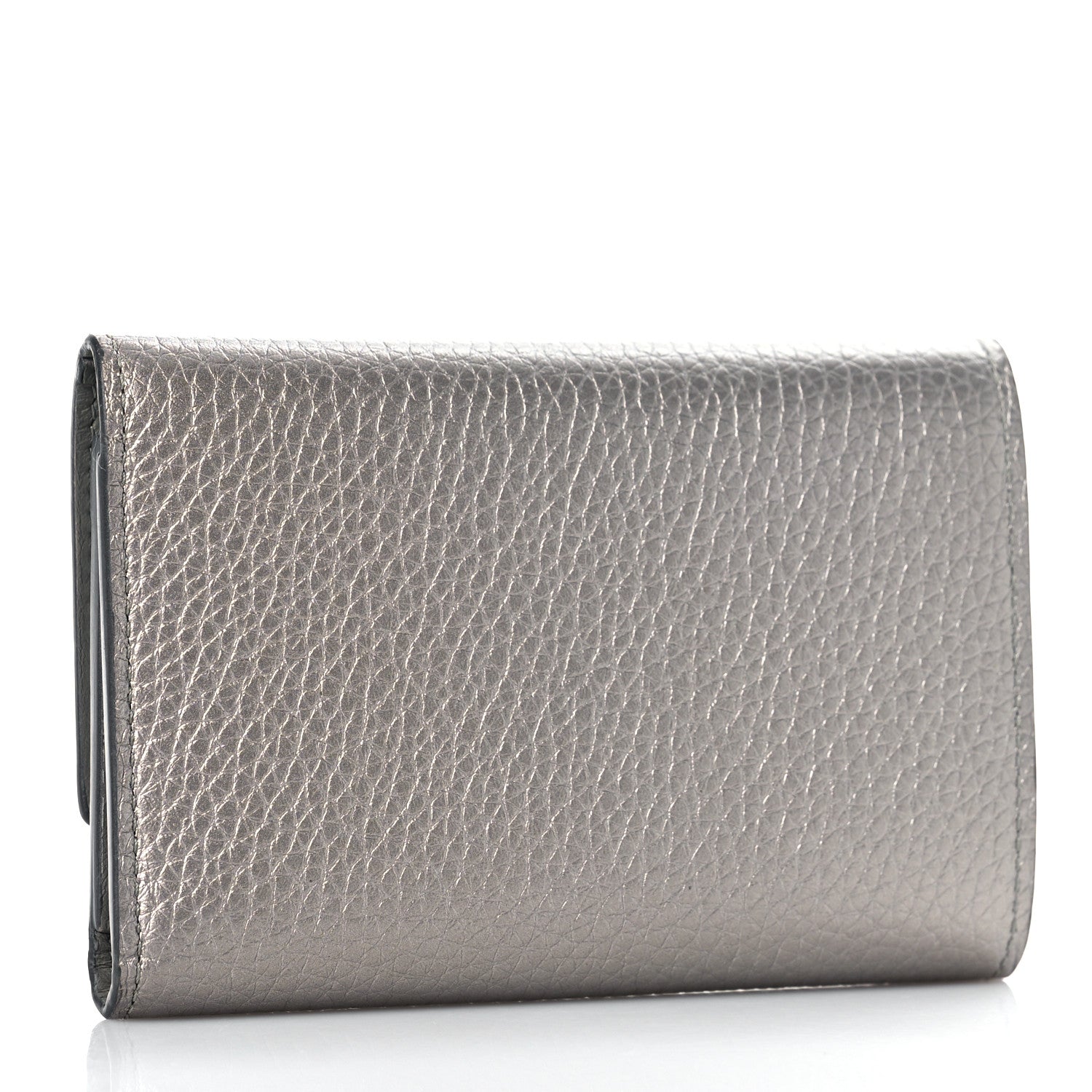 Louis Vuitton Taurillon Capucines Compact Wallet Silver 3 of 11