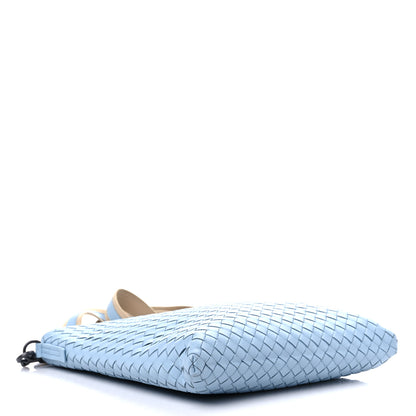 Bottega Veneta Nappa Intrecciato VN Crossbody Messenger Bag Ciel 3 of 13