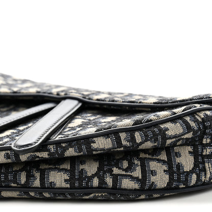 Christian Dior Oblique Saddle Bag Blue 10 of 11