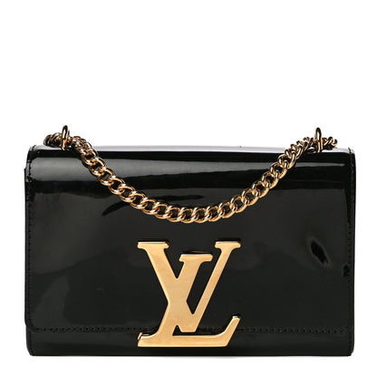 Louis Vuitton Patent Chain Louise MM Black 1 of 12