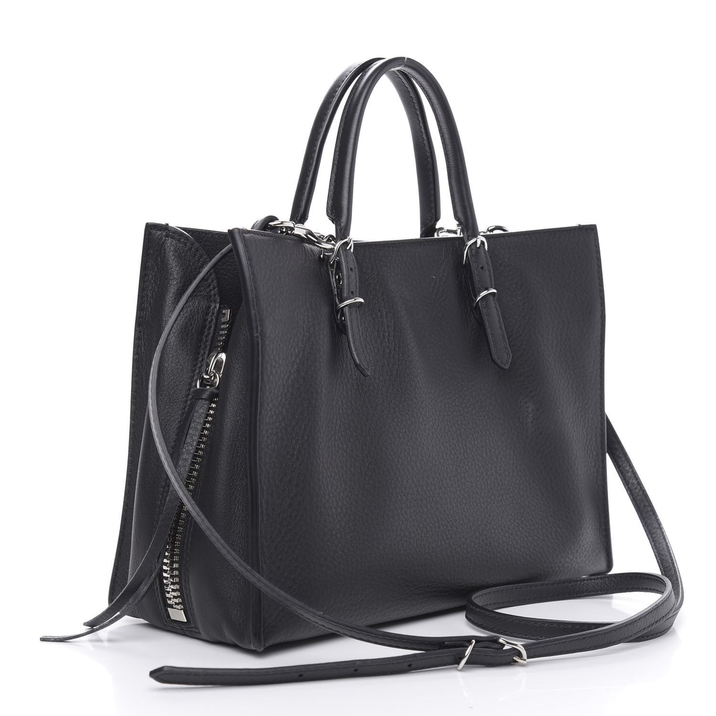 Veau Papier A6 Zip Around Tote Black