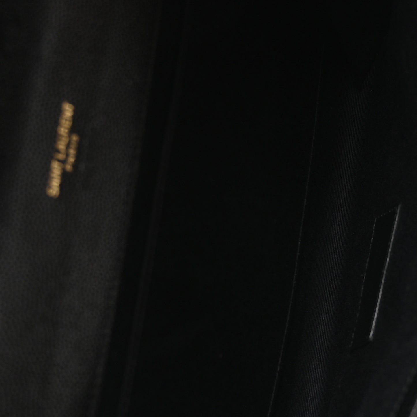 Grain De Poudre Matelasse Chevron Monogram Envelope Clutch Black