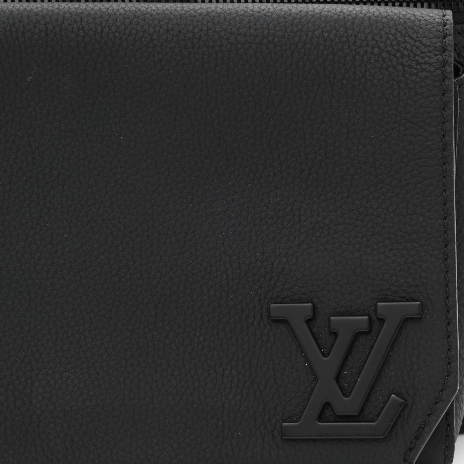 Louis Vuitton Grained Calfskin Aerogram Takeoff Sling Black 8 of 9
