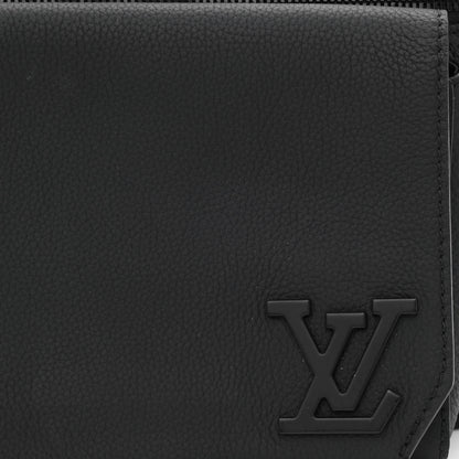 Louis Vuitton Grained Calfskin Aerogram Takeoff Sling Black 8 of 9