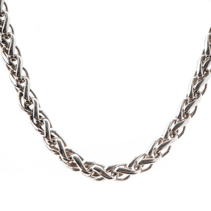 David Yurman Sterling Silver 14K Yellow Gold 8mm Large Wheat Chain Necklace 3 of 5