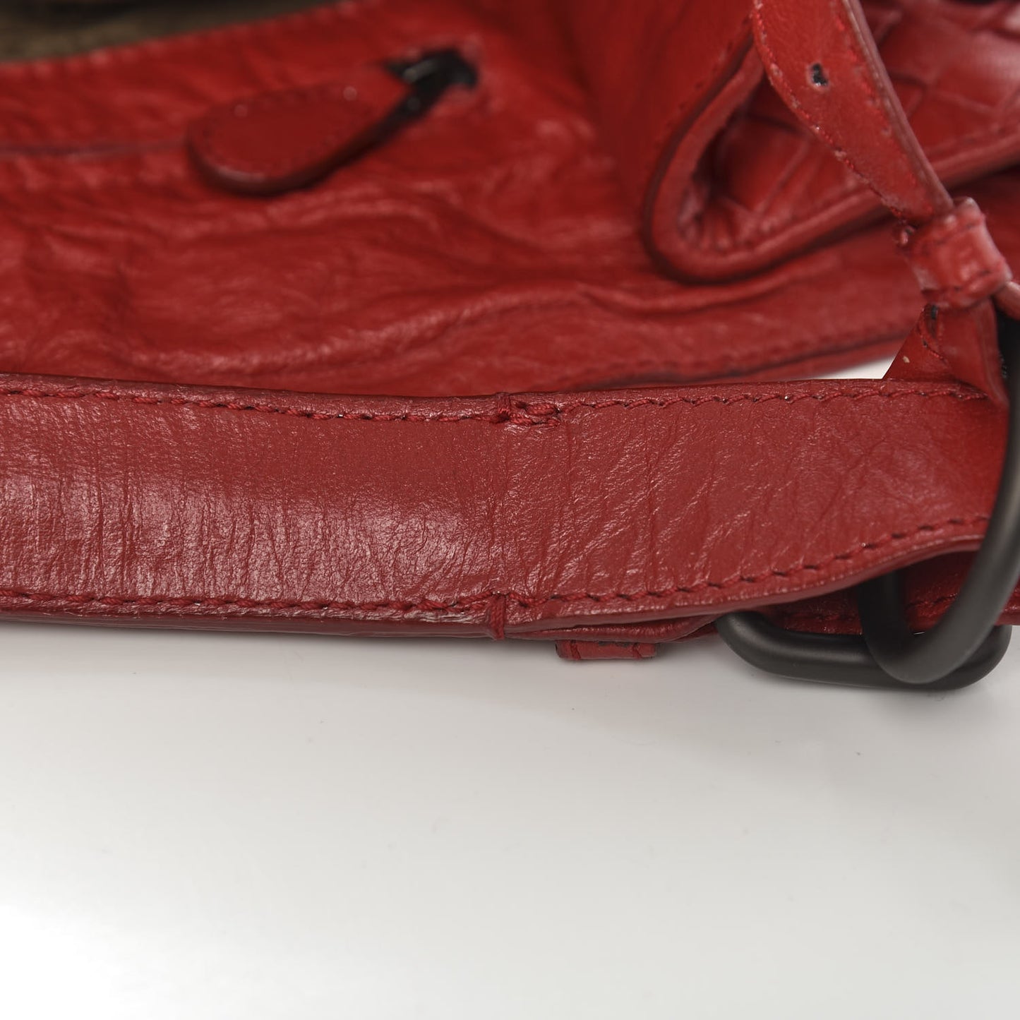 Memory Nappa Intreccio Tote China Red