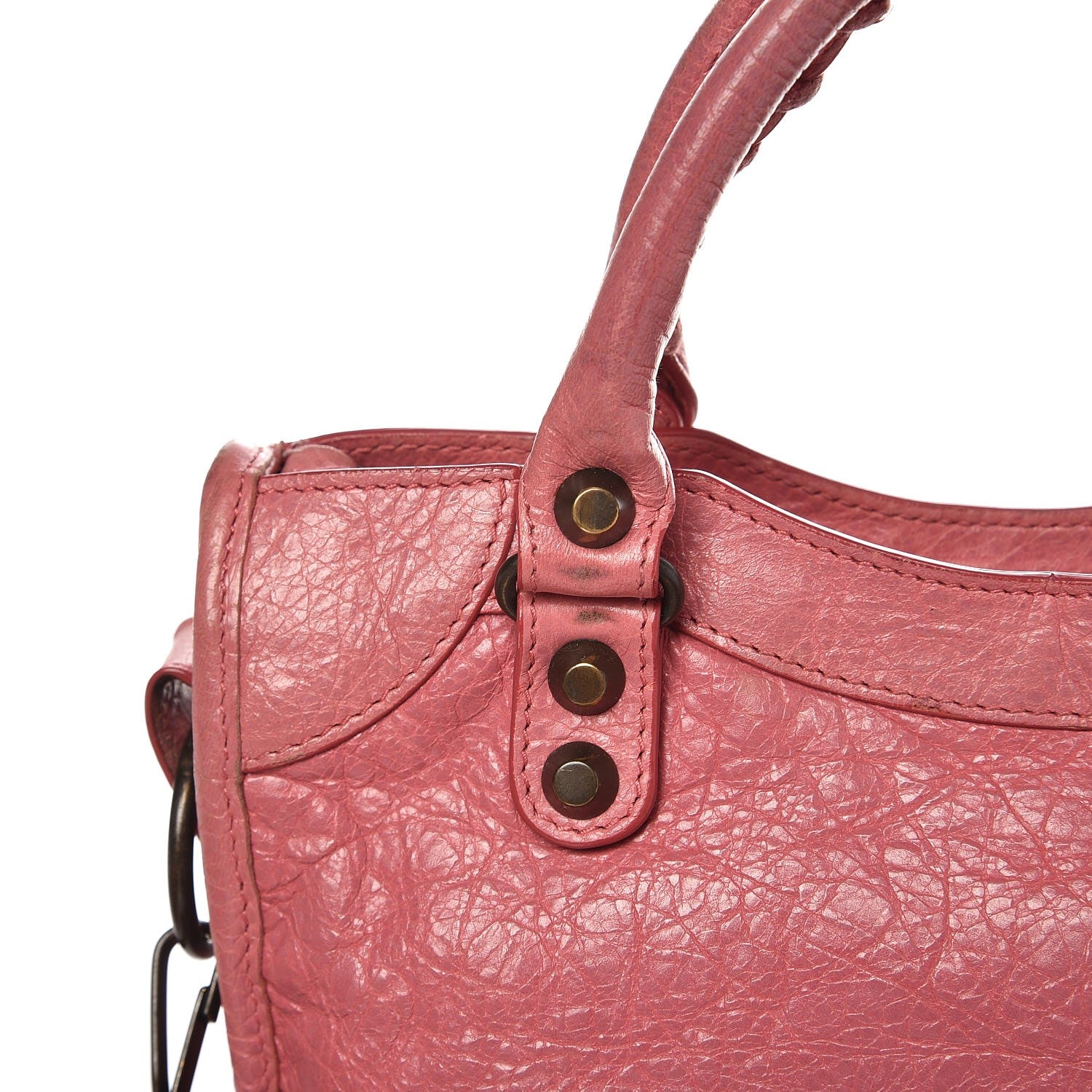 Balenciaga Agneau Classic Hardware Mini City Rose Bombon Raspberry 13 of 17