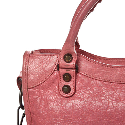 Balenciaga Agneau Classic Hardware Mini City Rose Bombon Raspberry 13 of 17