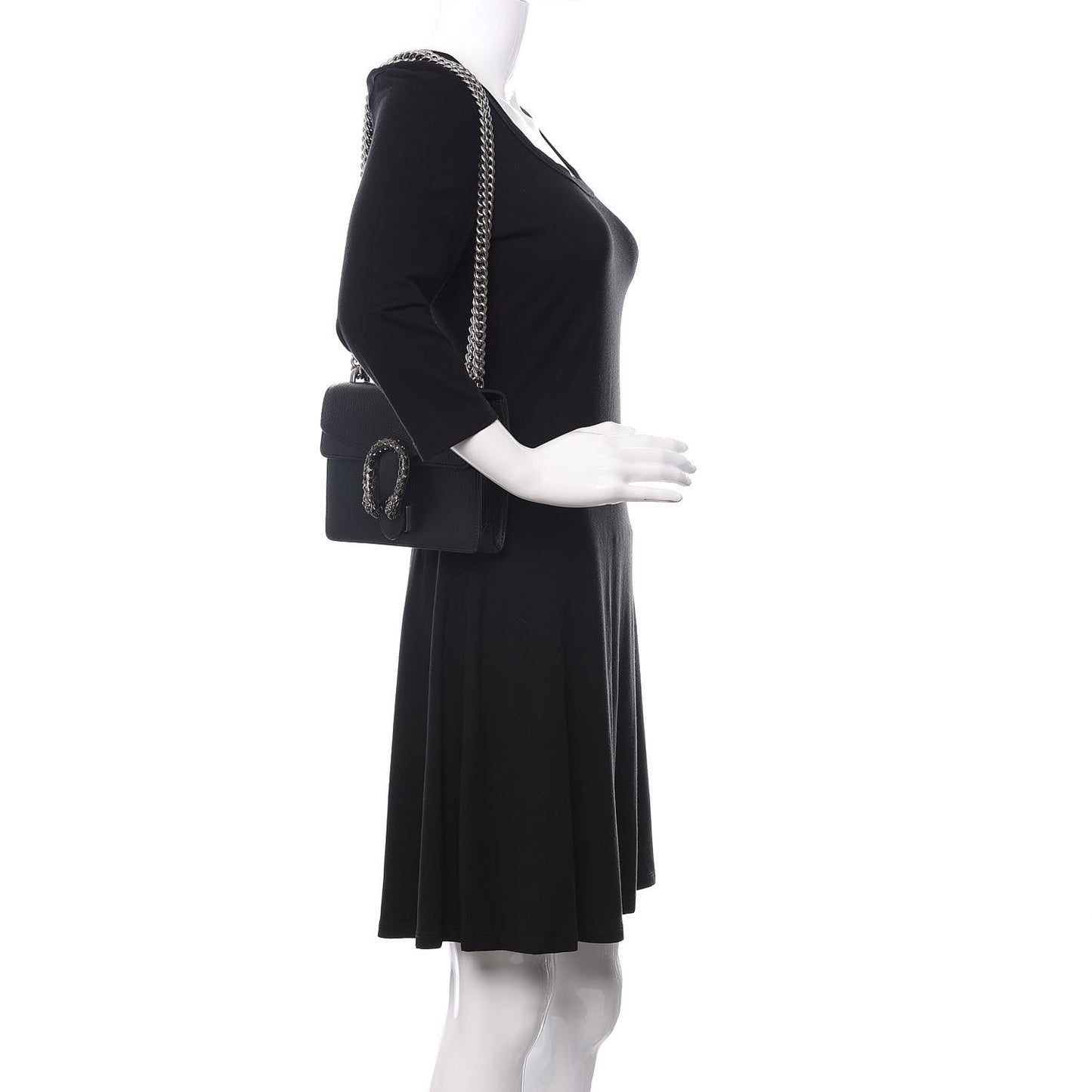 Calfskin Mini Dionysus Shoulder Bag Black