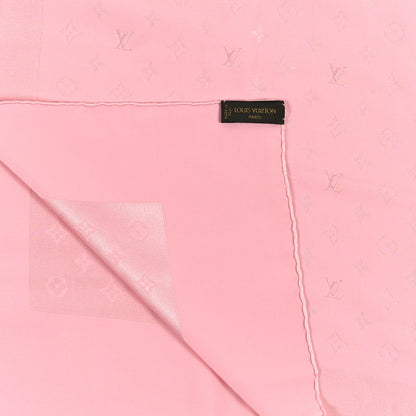 Louis Vuitton Silk Monogram Monaco Square Scarf Pink 3 of 3
