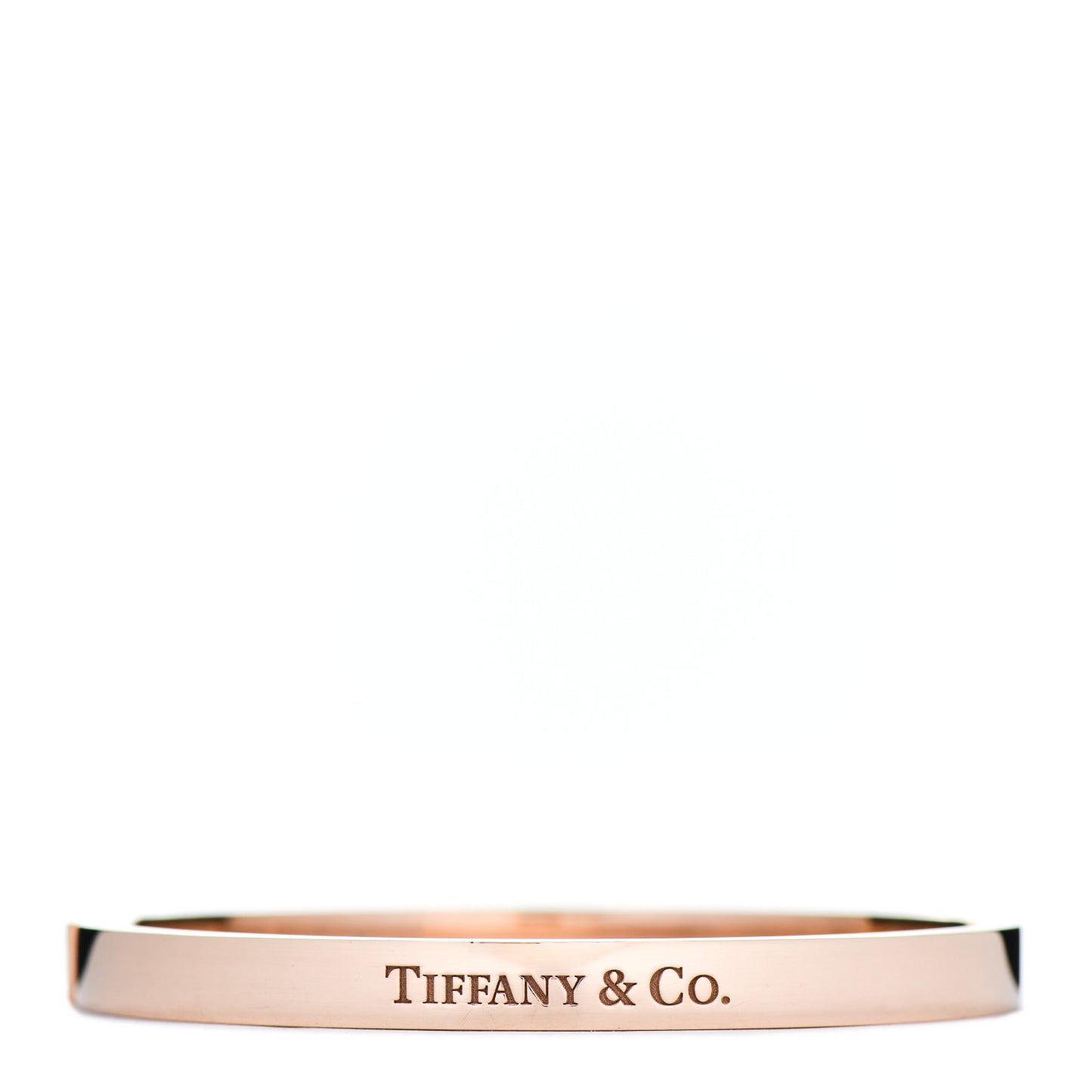 18K Rose Gold Diamond Hinged Bangle Bracelet