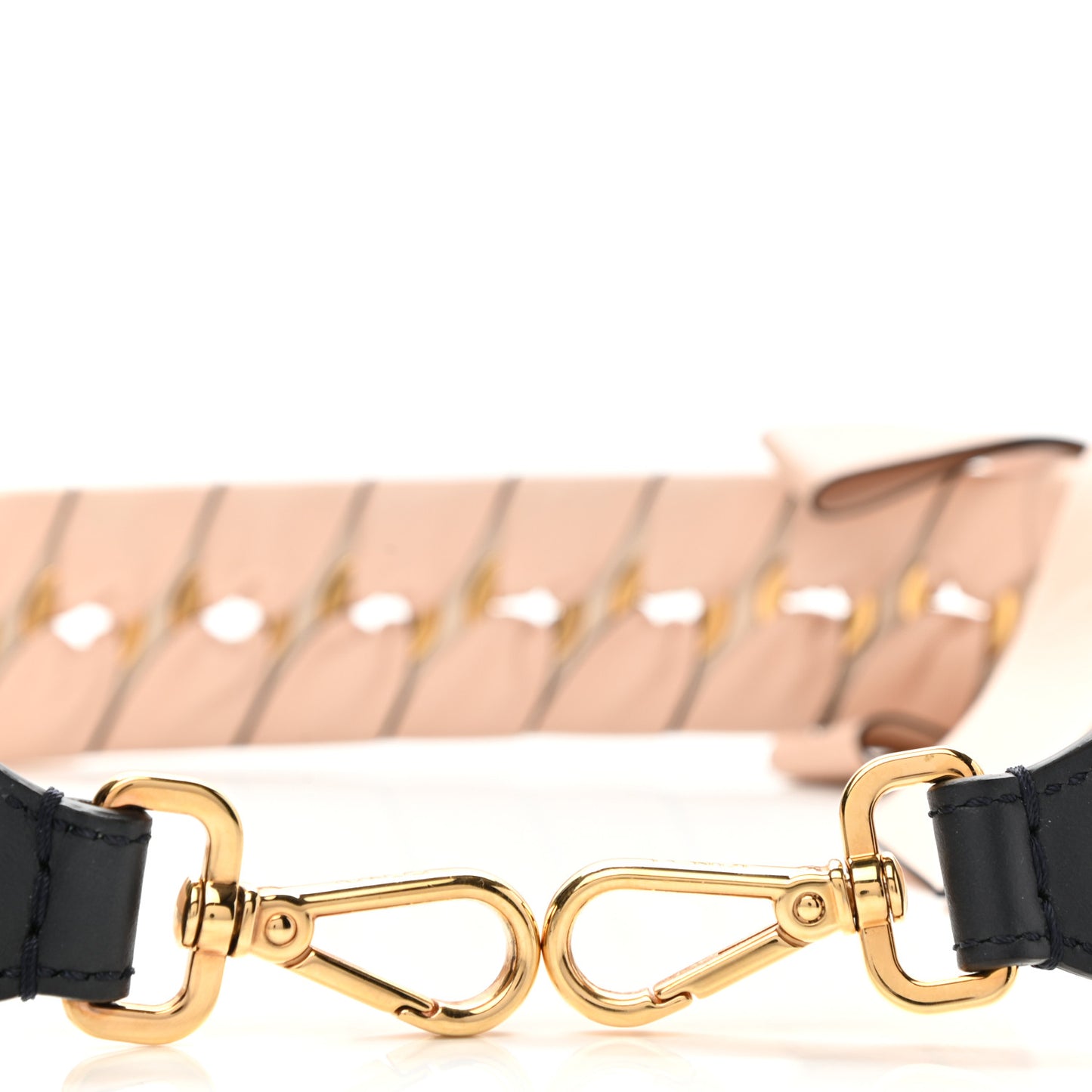 Vitello Century Nappa Lace Up Bow Strap You Blue Notte Plaster