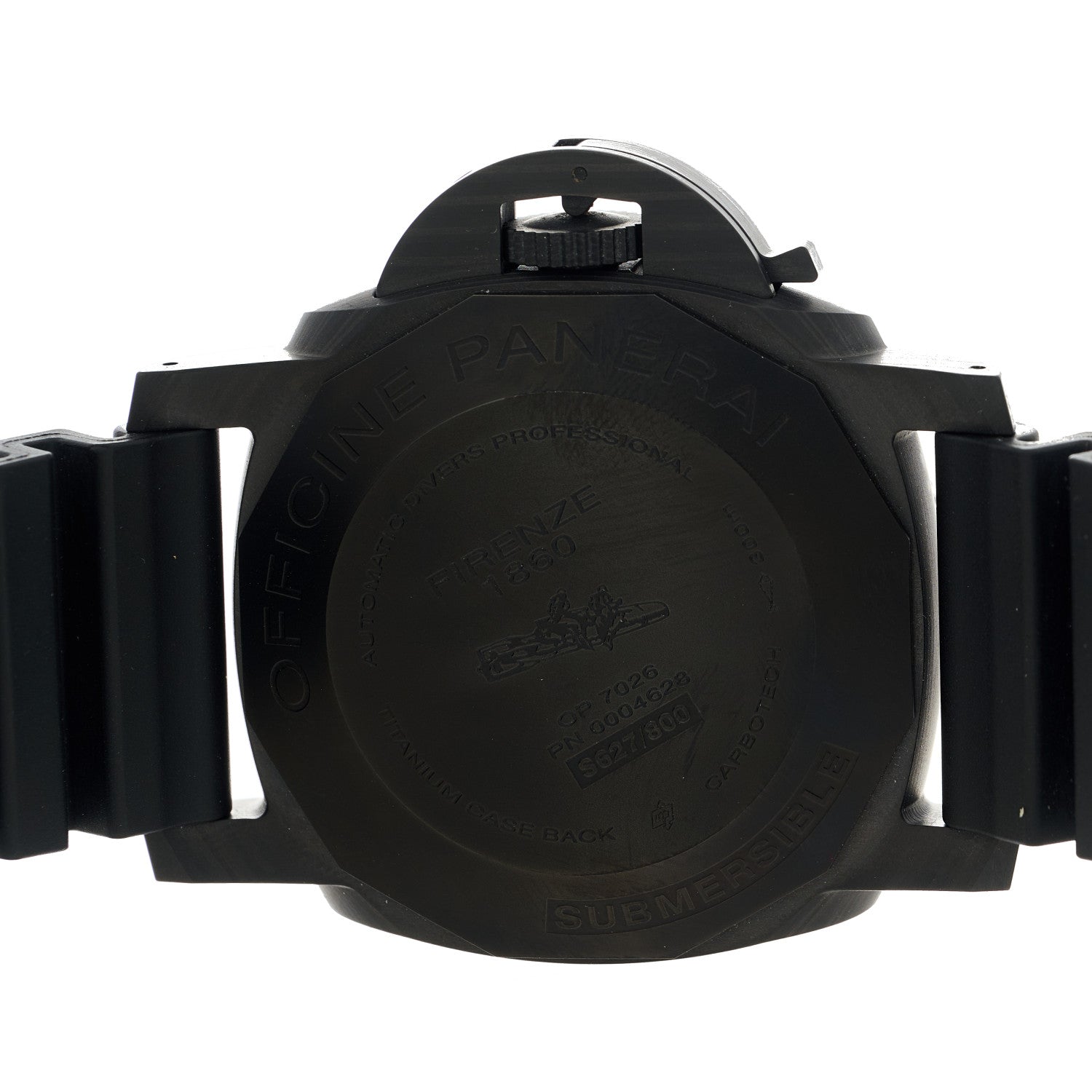 Panerai Carbotech Rubber 47mm Luminor Submersible 1950 3 Days Automatic Watch Black PAM00616 4 of 5