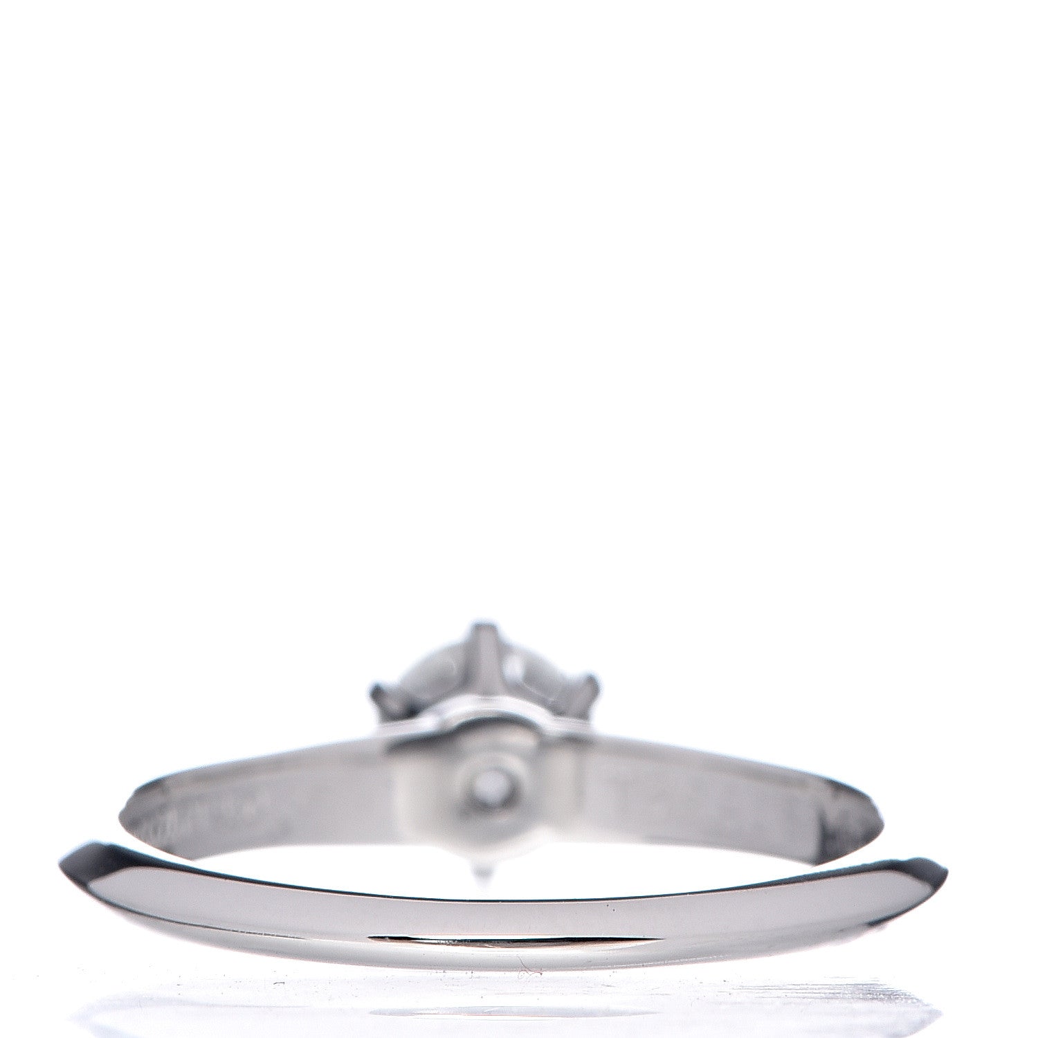 Tiffany Platinum Diamond .62ct Solitaire Engagement Ring 54 7 4 of 6