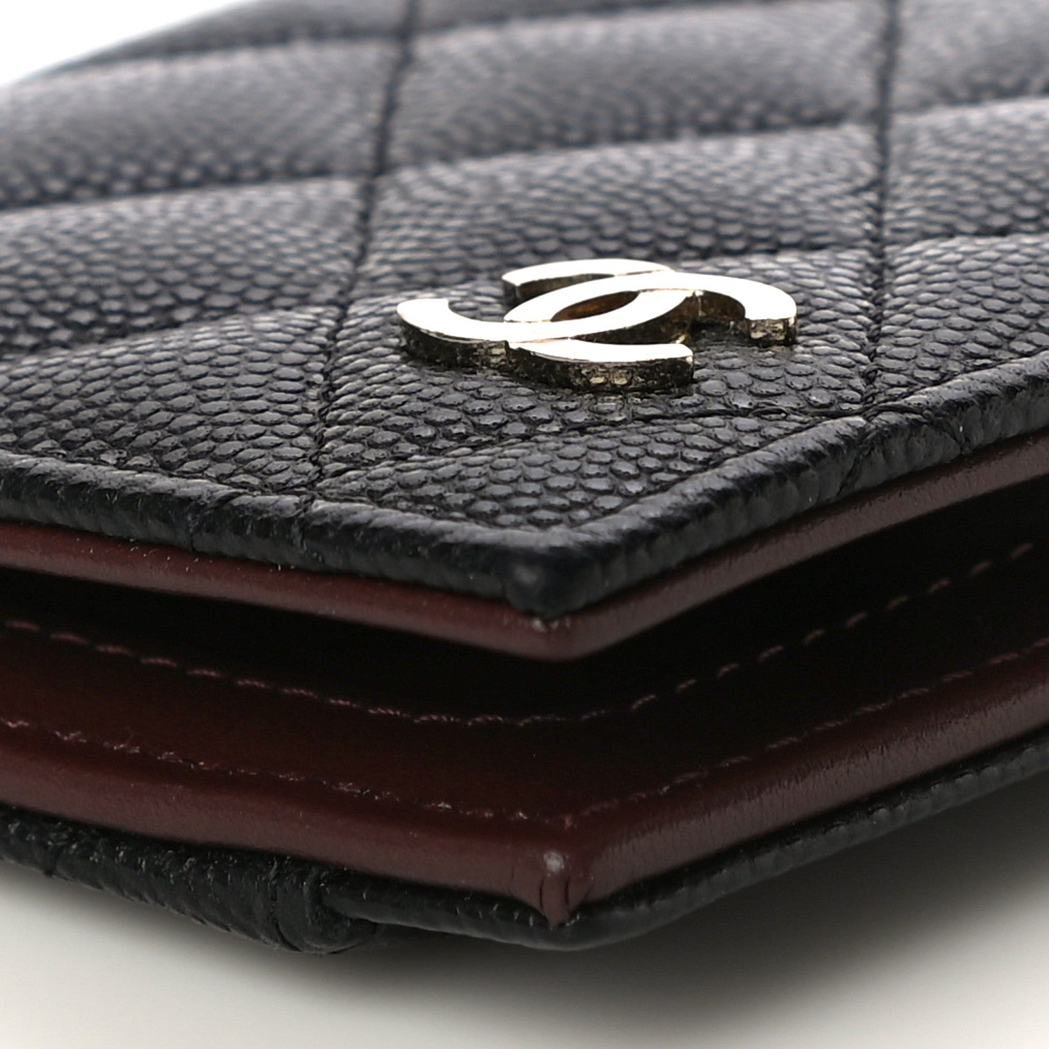 Chanel Caviar Quilted Card Holder Wallet Black 9 of 10