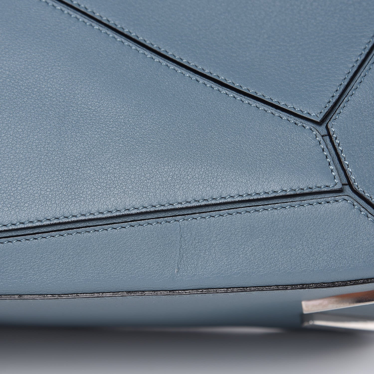 Loewe Calfskin Small Puzzle Bag Light Blue 10 of 10