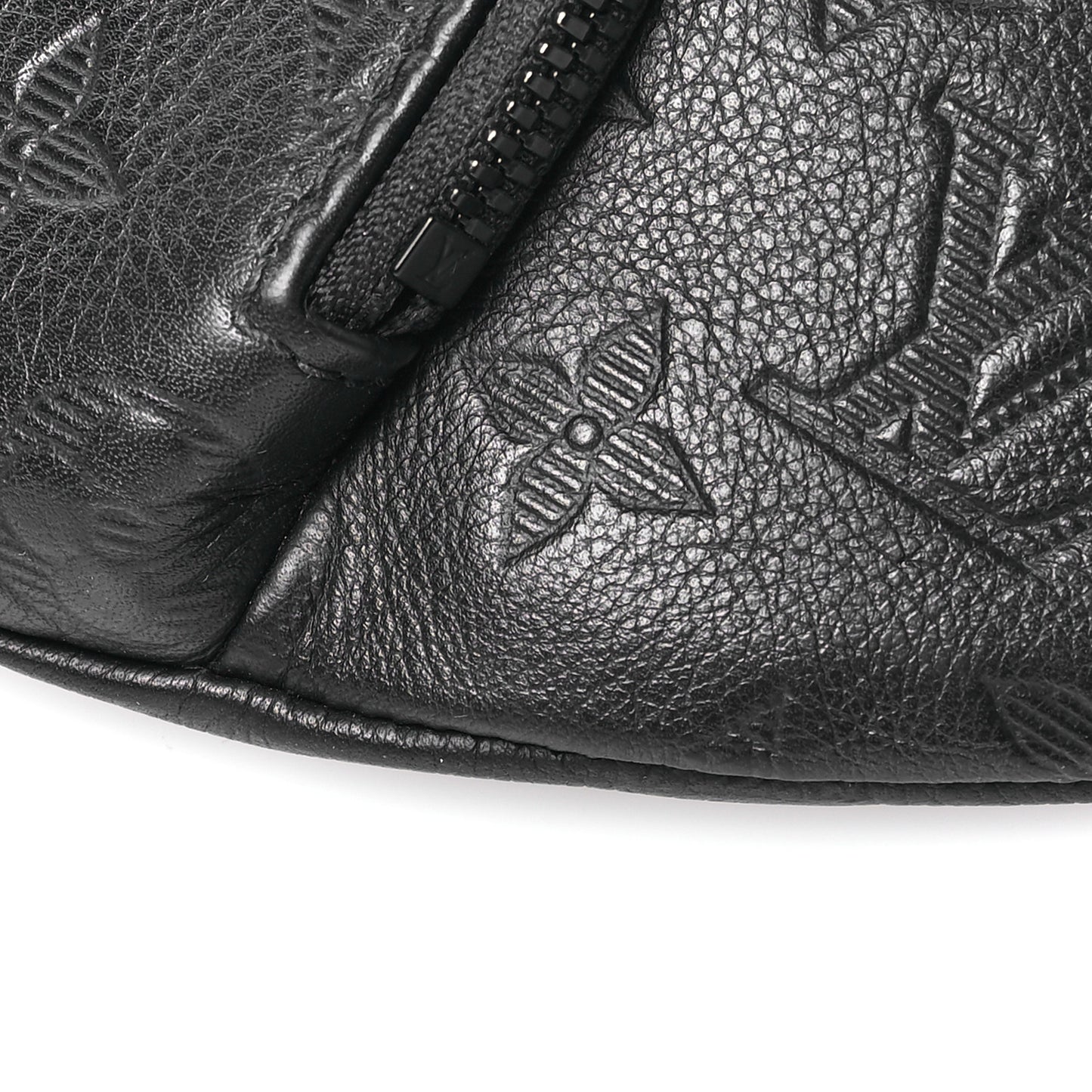 Calfskin Monogram Shadow Rush Bumbag Black