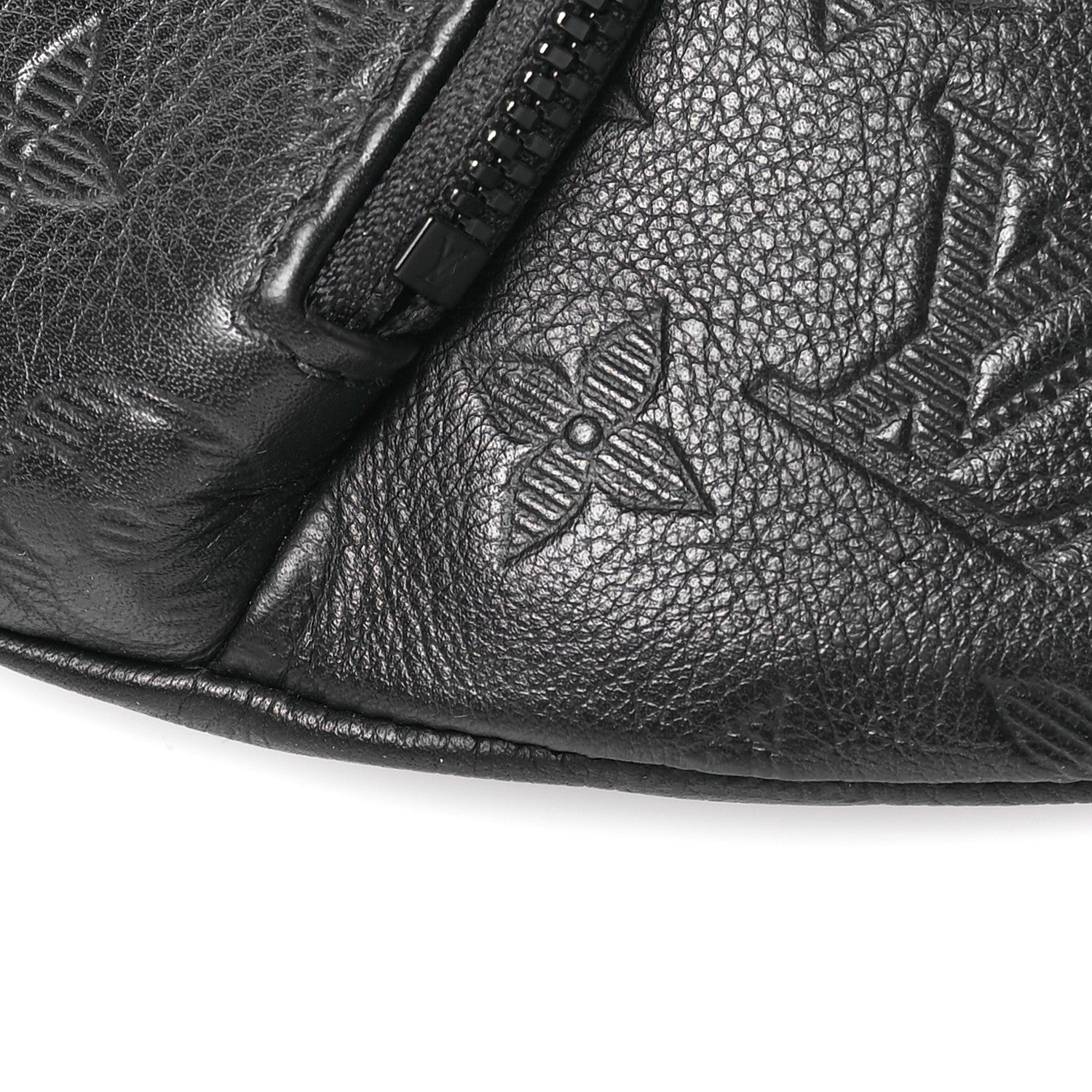 Louis Vuitton Calfskin Monogram Shadow Rush Bumbag Black 9 of 9