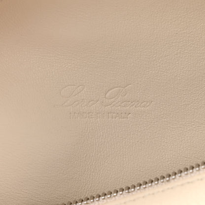 Loro Piana LORO PIANA Grained Calfskin L19 Extra Pocket Pouch Whisper White 6 of 9