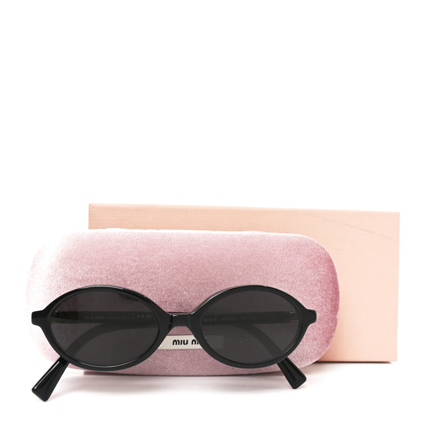 Acetate Oval Regard Sunglasses SMU04Z Black